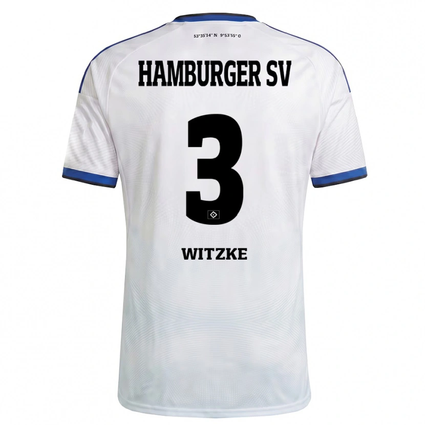Danxen Kinder Oliver Witzke #3 Weiß Schwarz Blau Heimtrikot Trikot 2026/27 T-Shirt