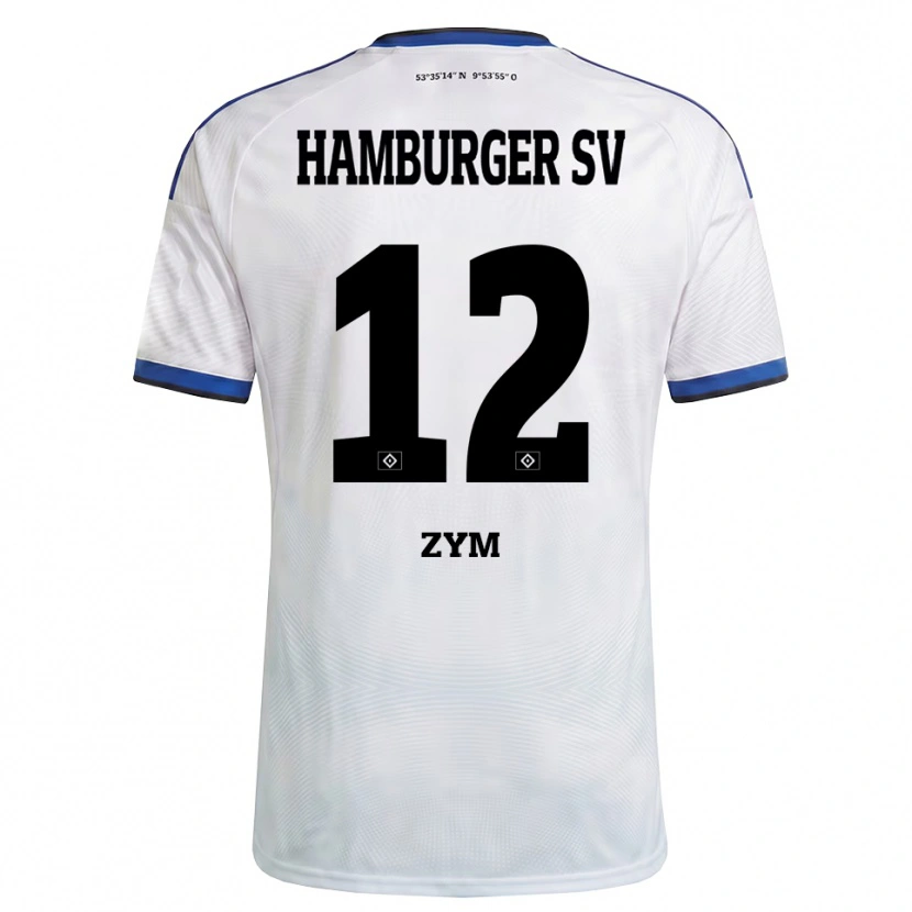 Danxen Kinder Marcel Zym #12 Weiß Schwarz Blau Heimtrikot Trikot 2026/27 T-Shirt