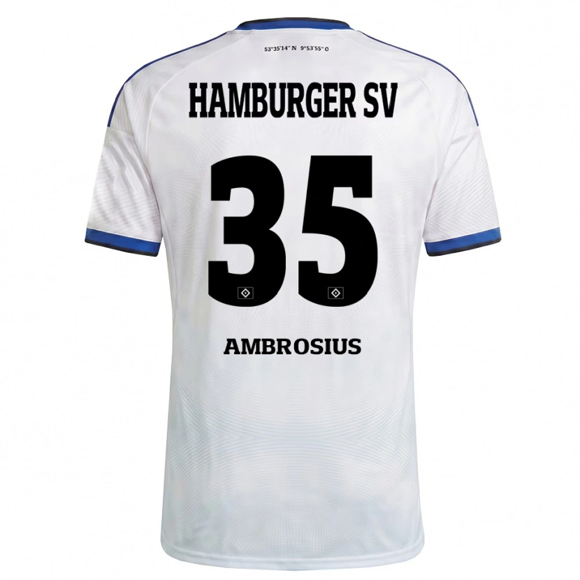 Danxen Kinder Stephan Ambrosius #35 Weiß Schwarz Blau Heimtrikot Trikot 2026/27 T-Shirt