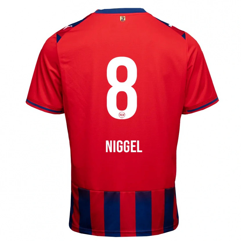 Danxen Kinder Henrik Niggel #8 Königsblau Weiß Rot Heimtrikot Trikot 2026/27 T-Shirt