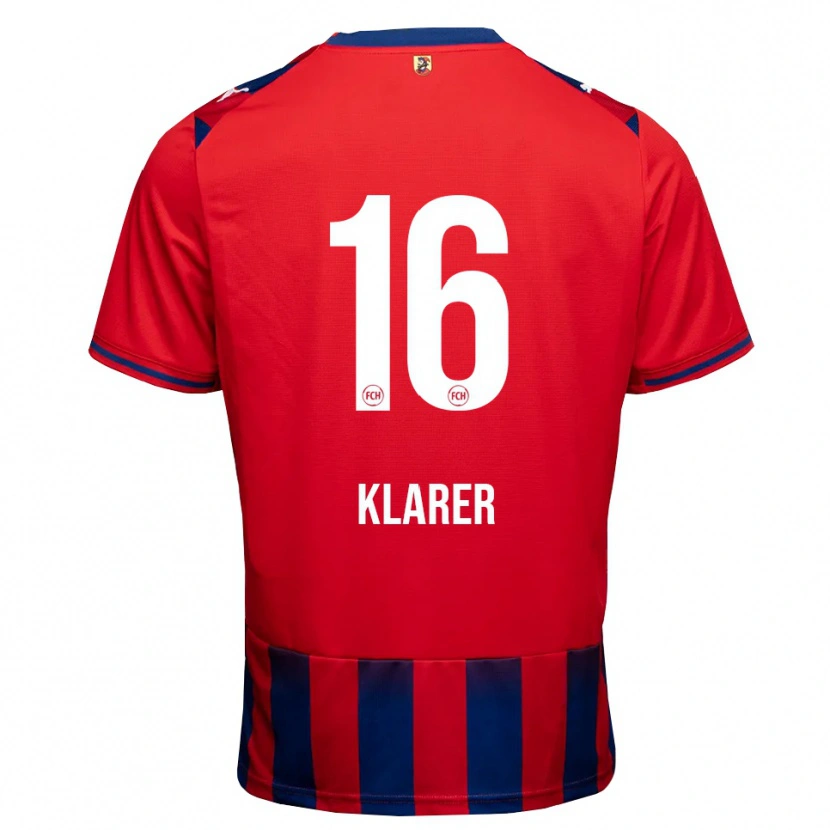 Danxen Kinder Elias Klarer #16 Königsblau Weiß Rot Heimtrikot Trikot 2026/27 T-Shirt