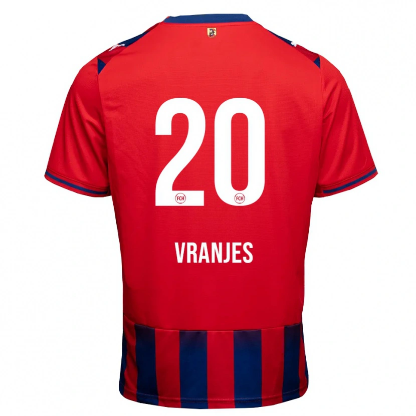Danxen Kinder Rafael Vranjes #20 Königsblau Weiß Rot Heimtrikot Trikot 2026/27 T-Shirt