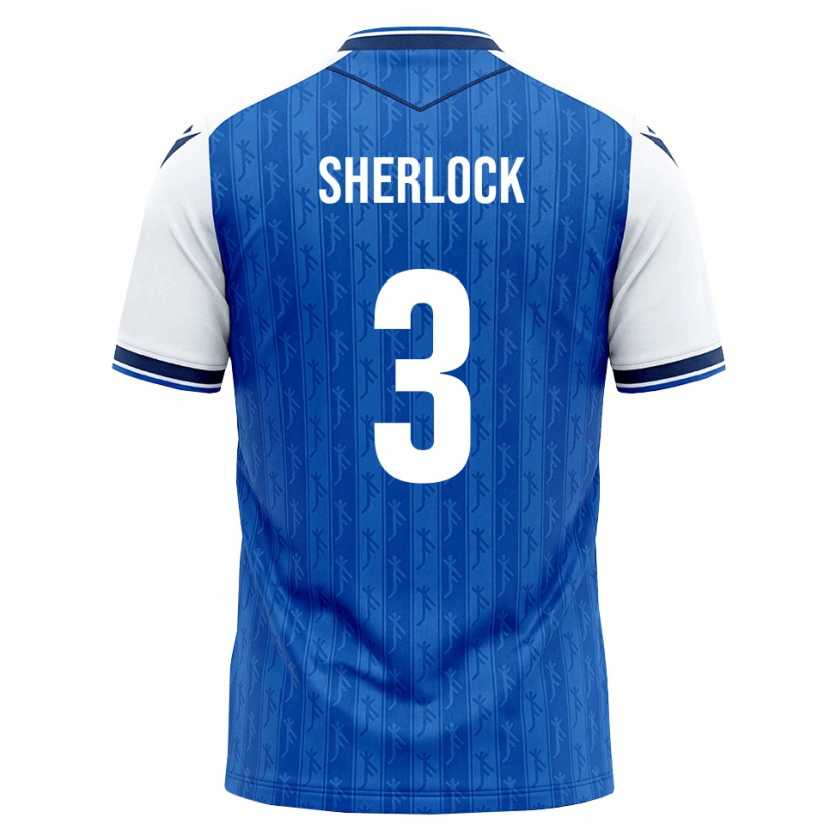 Danxen Kinder Finn Sherlock #3 Königsblau Weiß Heimtrikot Trikot 2026/27 T-Shirt