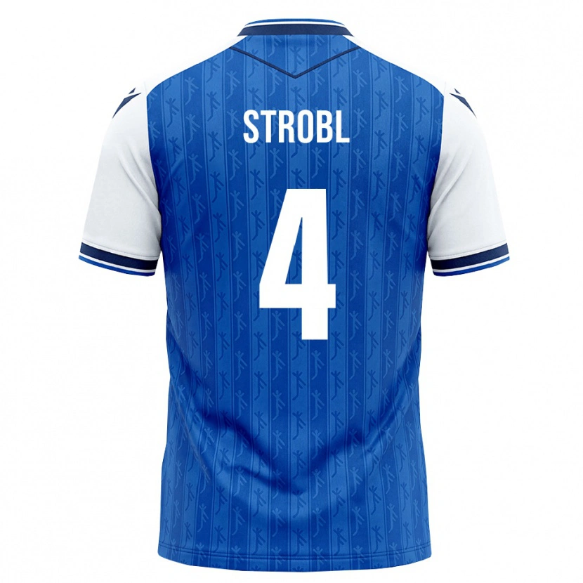 Danxen Kinder Lars Strobl #4 Königsblau Weiß Heimtrikot Trikot 2026/27 T-Shirt