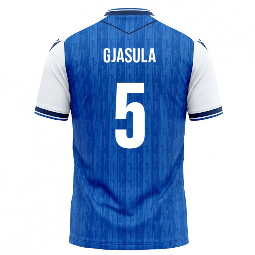 Danxen Kinder Klaus Gjasula #5 Königsblau Weiß Heimtrikot Trikot 2026/27 T-Shirt