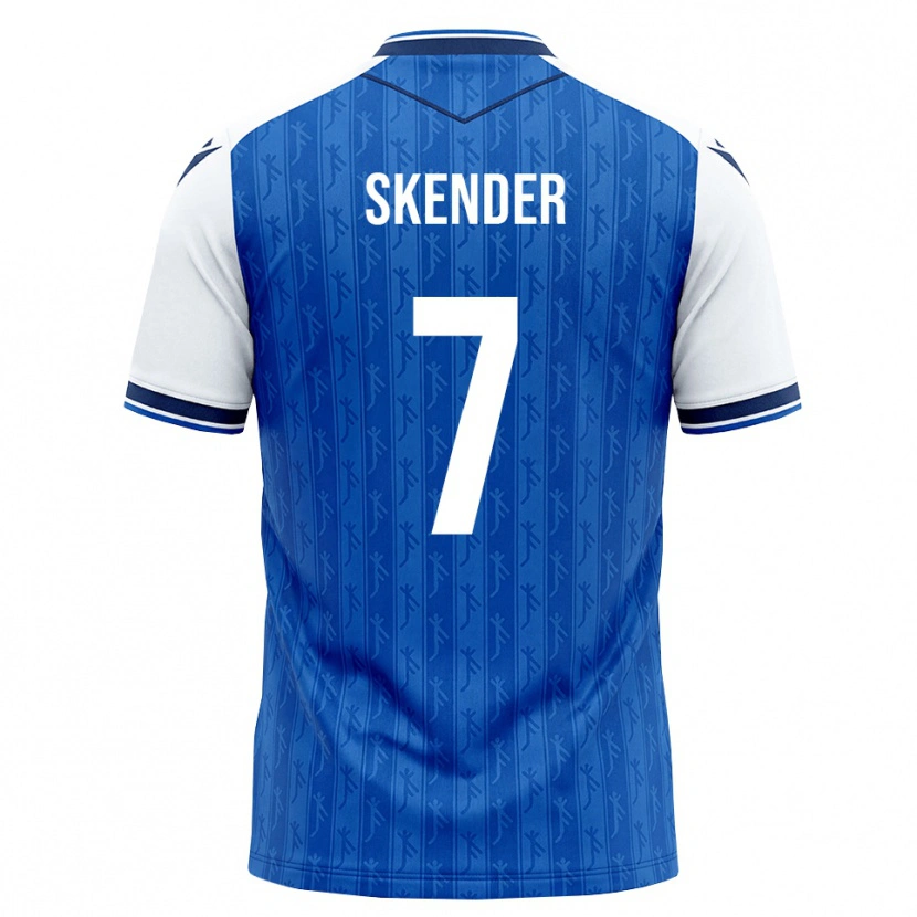 Danxen Kinder Alexandros Skender #7 Königsblau Weiß Heimtrikot Trikot 2026/27 T-Shirt