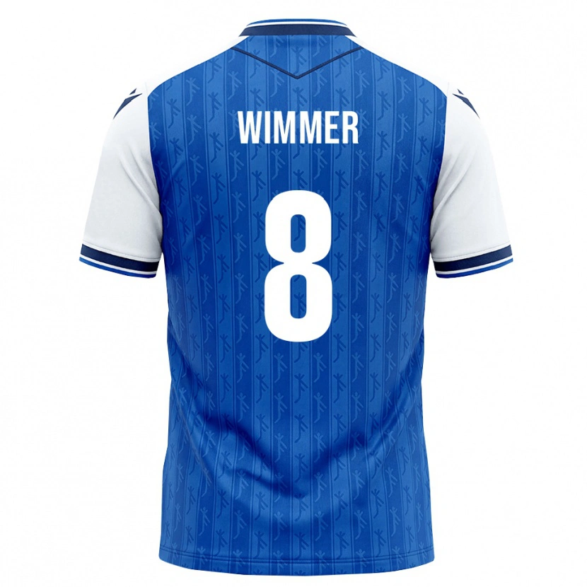 Danxen Kinder Patrick Wimmer #8 Königsblau Weiß Heimtrikot Trikot 2026/27 T-Shirt