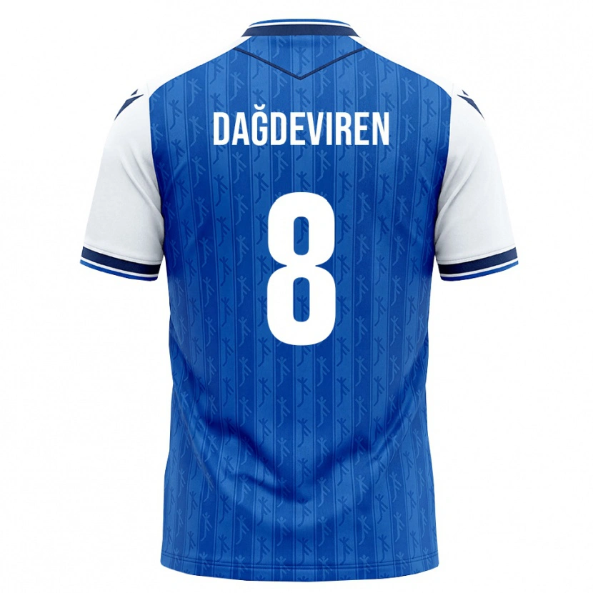 Danxen Kinder Diren Dağdeviren #8 Königsblau Weiß Heimtrikot Trikot 2026/27 T-Shirt