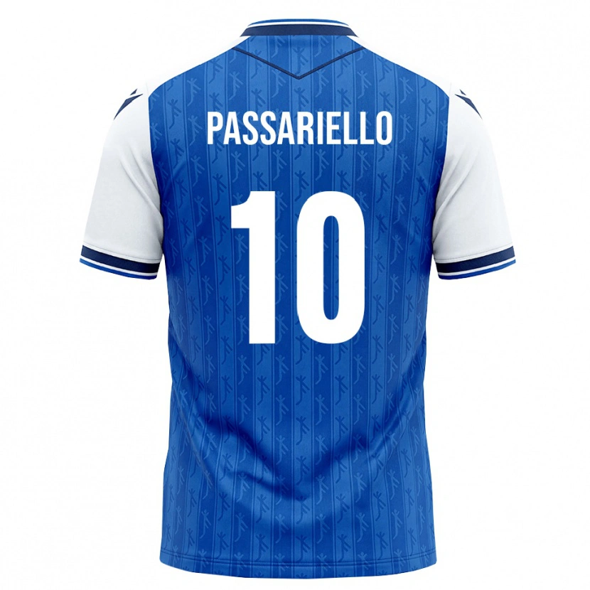 Danxen Kinder Samuel Passariello #10 Königsblau Weiß Heimtrikot Trikot 2026/27 T-Shirt