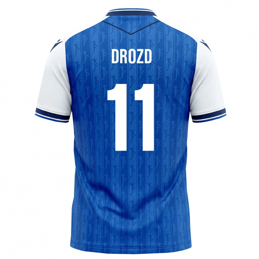 Danxen Kinder Nikita Drozd #11 Königsblau Weiß Heimtrikot Trikot 2026/27 T-Shirt