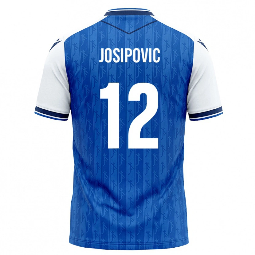 Danxen Kinder Mihael Josipovic #12 Königsblau Weiß Heimtrikot Trikot 2026/27 T-Shirt