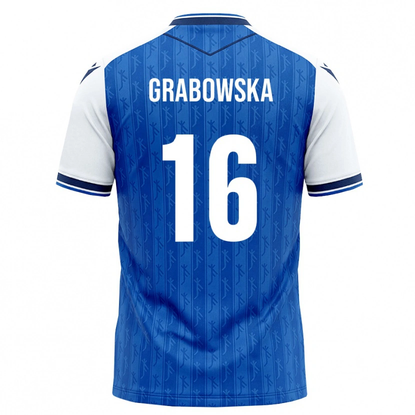 Danxen Kinder Dominika Grabowska #16 Königsblau Weiß Heimtrikot Trikot 2026/27 T-Shirt
