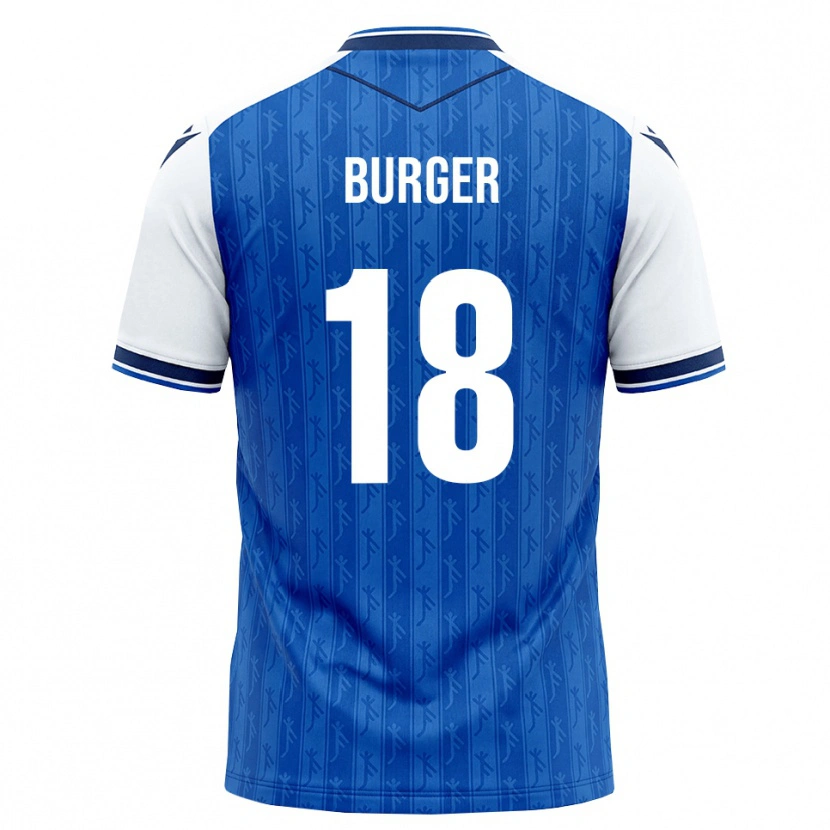 Danxen Kinder Wouter Burger #18 Königsblau Weiß Heimtrikot Trikot 2026/27 T-Shirt