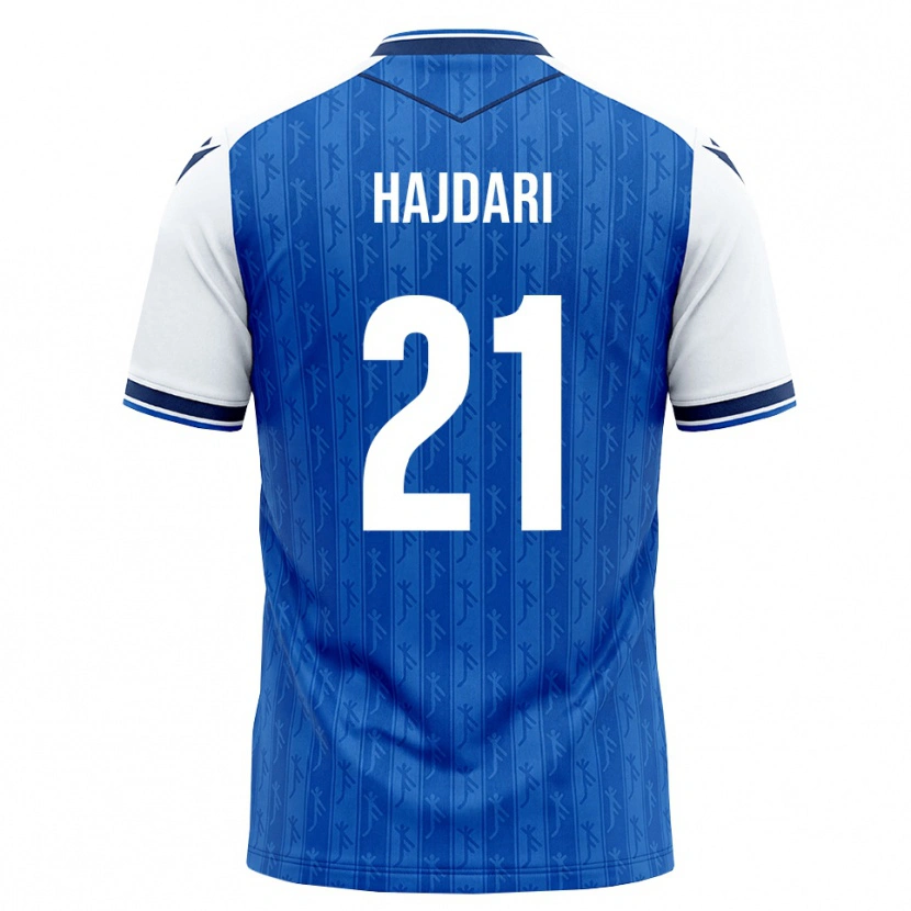 Danxen Kinder Albian Hajdari #21 Königsblau Weiß Heimtrikot Trikot 2026/27 T-Shirt