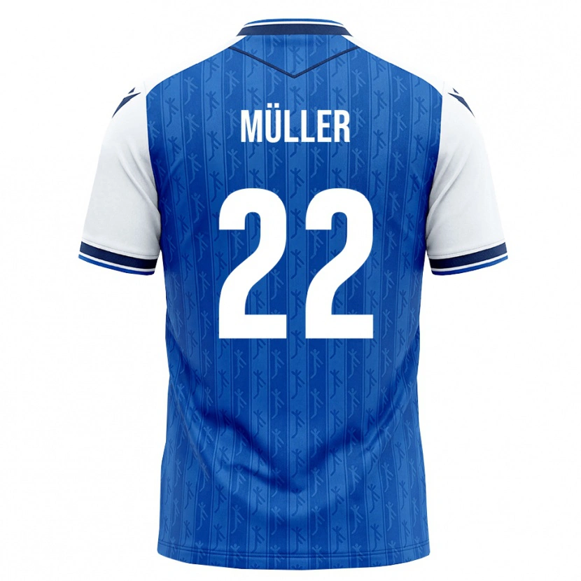 Danxen Kinder Tim Müller #22 Königsblau Weiß Heimtrikot Trikot 2026/27 T-Shirt