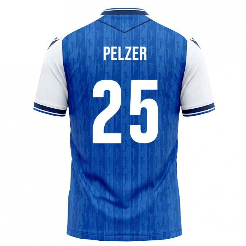 Danxen Kinder Gianluca Pelzer #25 Königsblau Weiß Heimtrikot Trikot 2026/27 T-Shirt