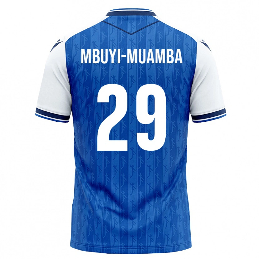 Danxen Kinder Hubert Mbuyi-Muamba #29 Königsblau Weiß Heimtrikot Trikot 2026/27 T-Shirt