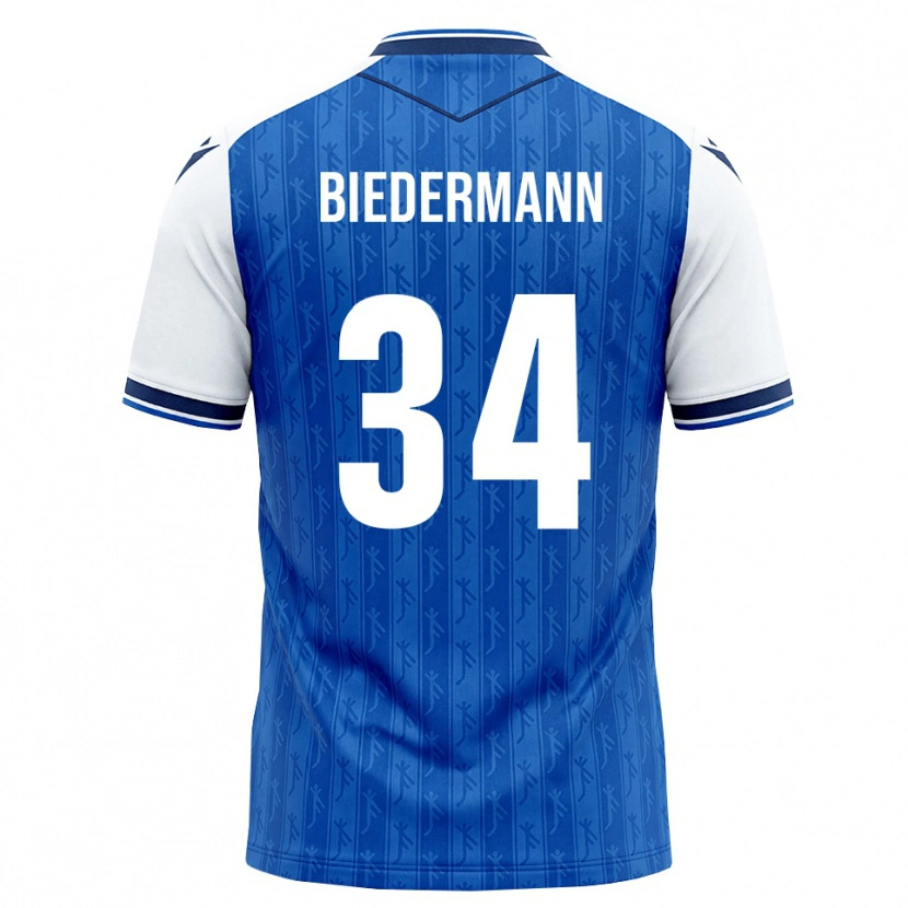 Danxen Kinder Nico Biedermann #34 Königsblau Weiß Heimtrikot Trikot 2026/27 T-Shirt