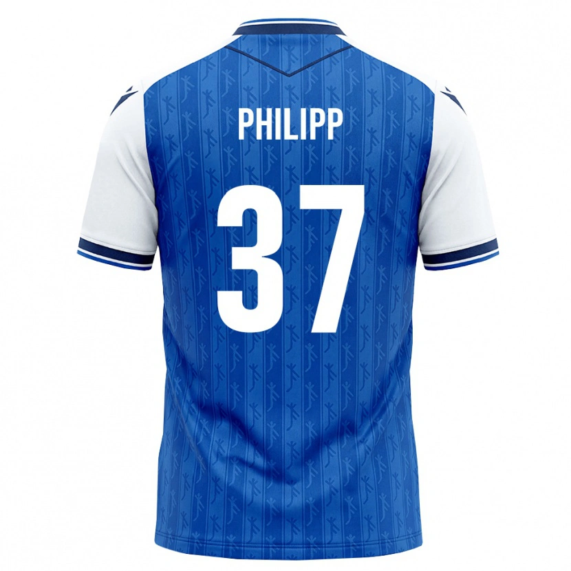 Danxen Kinder Luca Philipp #37 Königsblau Weiß Heimtrikot Trikot 2026/27 T-Shirt