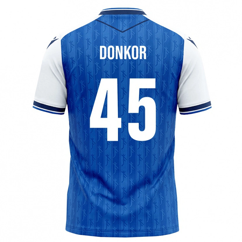 Danxen Kinder Denis Donkor #45 Königsblau Weiß Heimtrikot Trikot 2026/27 T-Shirt