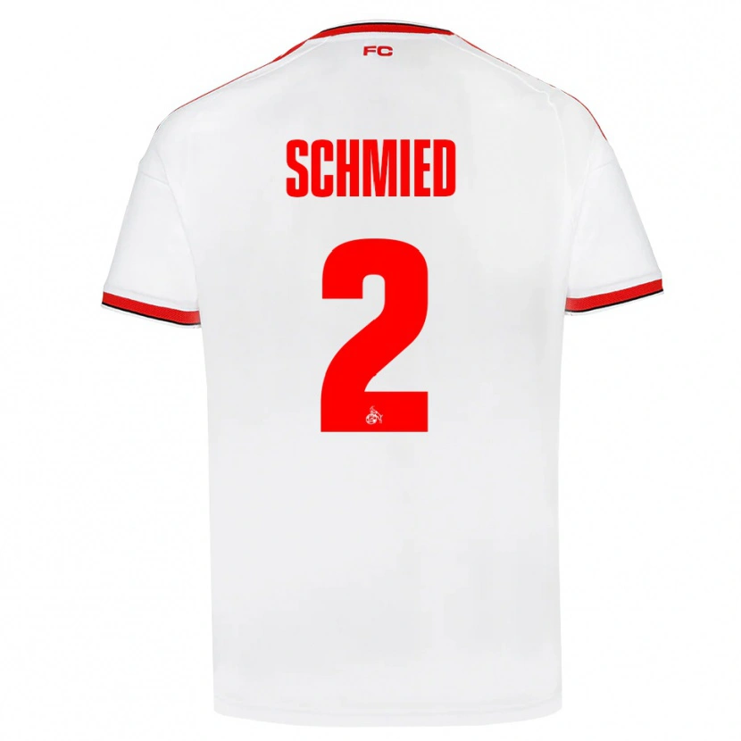 Danxen Kinder Joël Schmied #2 Weiß Rot Schwarz Heimtrikot Trikot 2026/27 T-Shirt