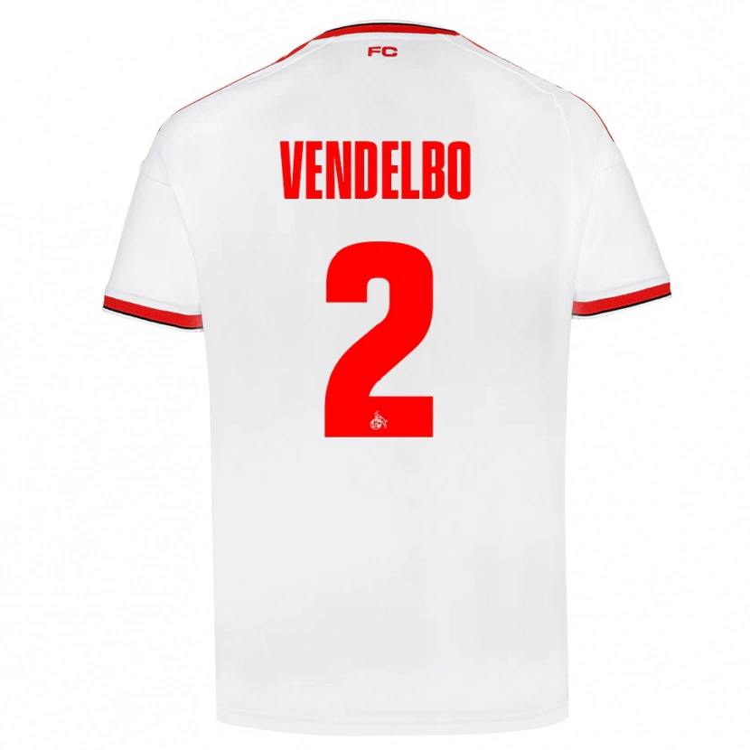Danxen Kinder Sofie Vendelbo #2 Weiß Rot Schwarz Heimtrikot Trikot 2026/27 T-Shirt