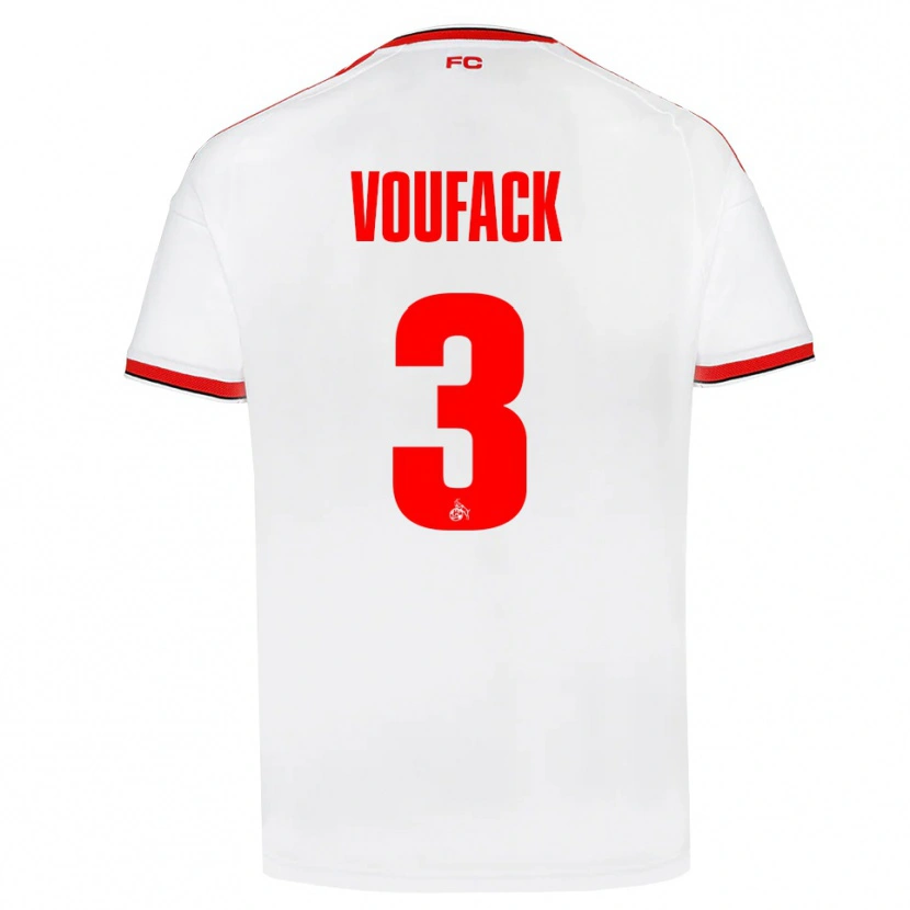 Danxen Kinder Lionel Voufack #3 Weiß Rot Schwarz Heimtrikot Trikot 2026/27 T-Shirt