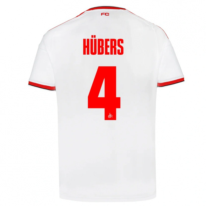 Danxen Kinder Timo Hübers #4 Weiß Rot Schwarz Heimtrikot Trikot 2026/27 T-Shirt