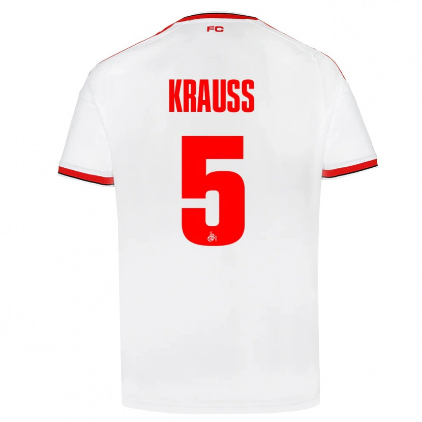 Danxen Kinder Tom Krauß #5 Weiß Rot Schwarz Heimtrikot Trikot 2026/27 T-Shirt