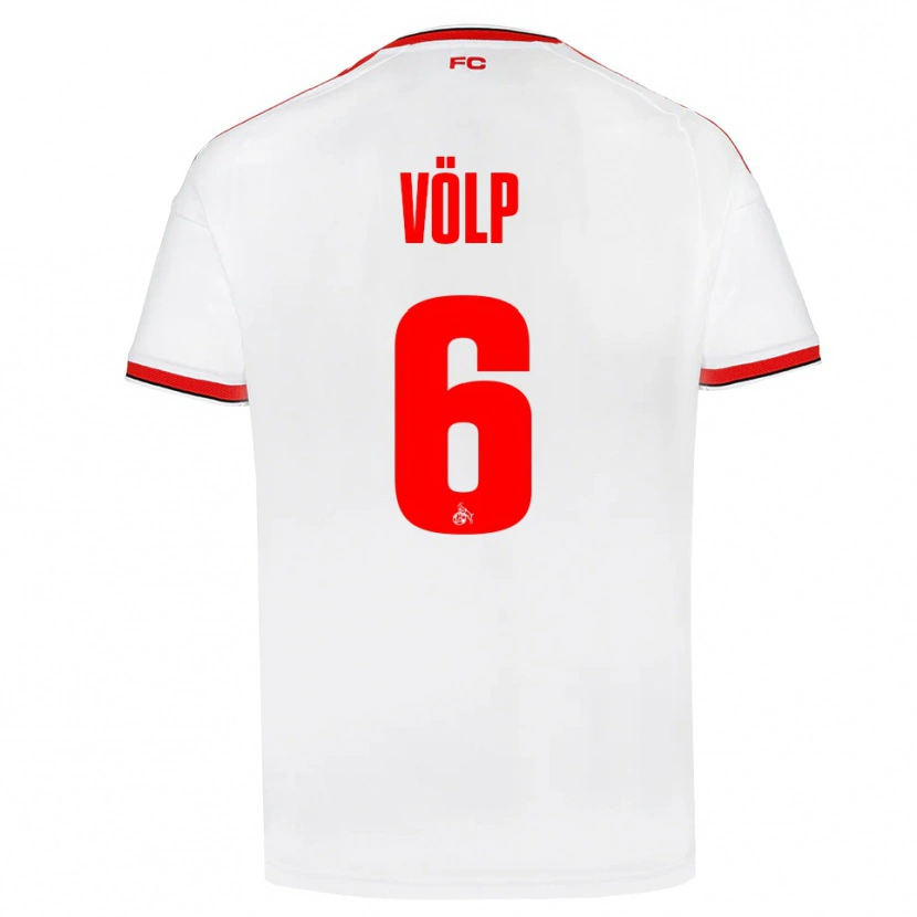 Danxen Kinder Lennard Völp #6 Weiß Rot Schwarz Heimtrikot Trikot 2026/27 T-Shirt
