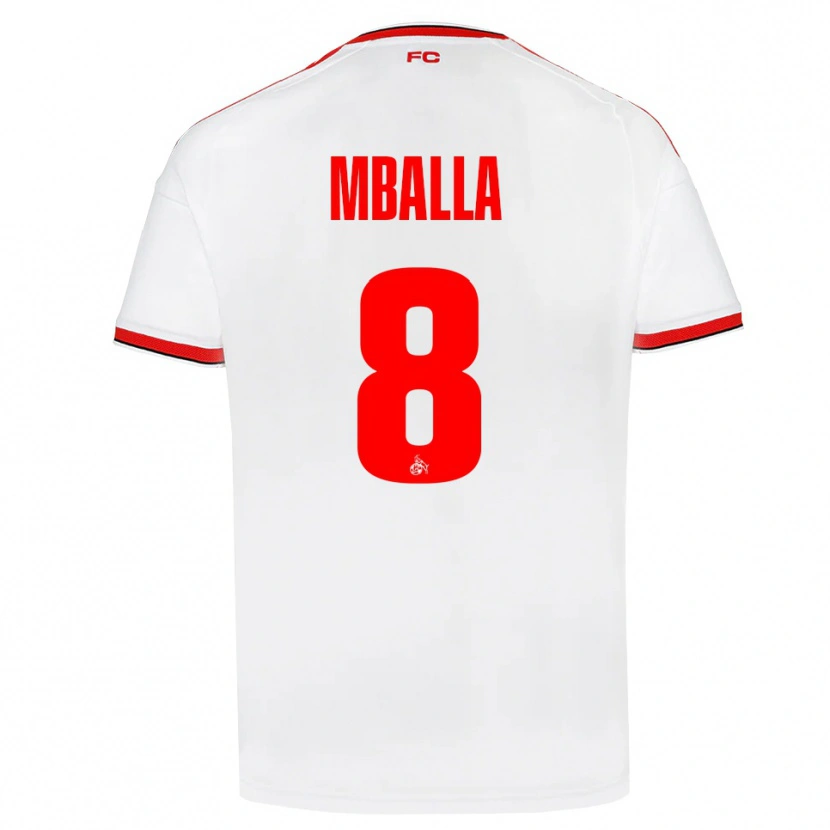 Danxen Kinder Loiks Mballa #8 Weiß Rot Schwarz Heimtrikot Trikot 2026/27 T-Shirt