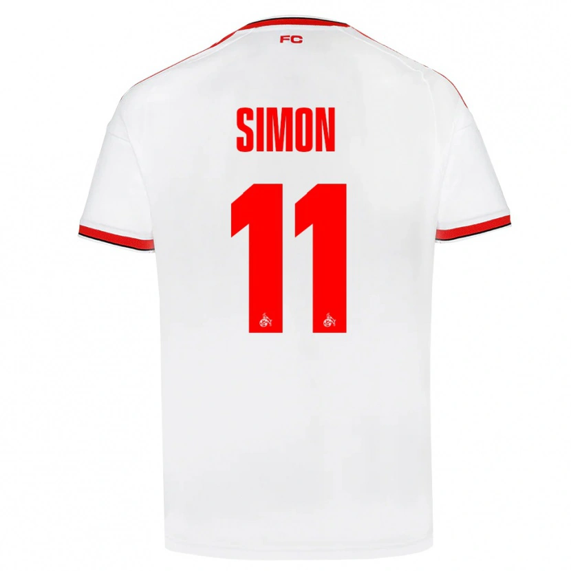 Danxen Kinder Josias Simon #11 Weiß Rot Schwarz Heimtrikot Trikot 2026/27 T-Shirt