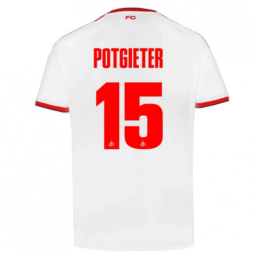 Danxen Kinder Jaylen Potgieter #15 Weiß Rot Schwarz Heimtrikot Trikot 2026/27 T-Shirt