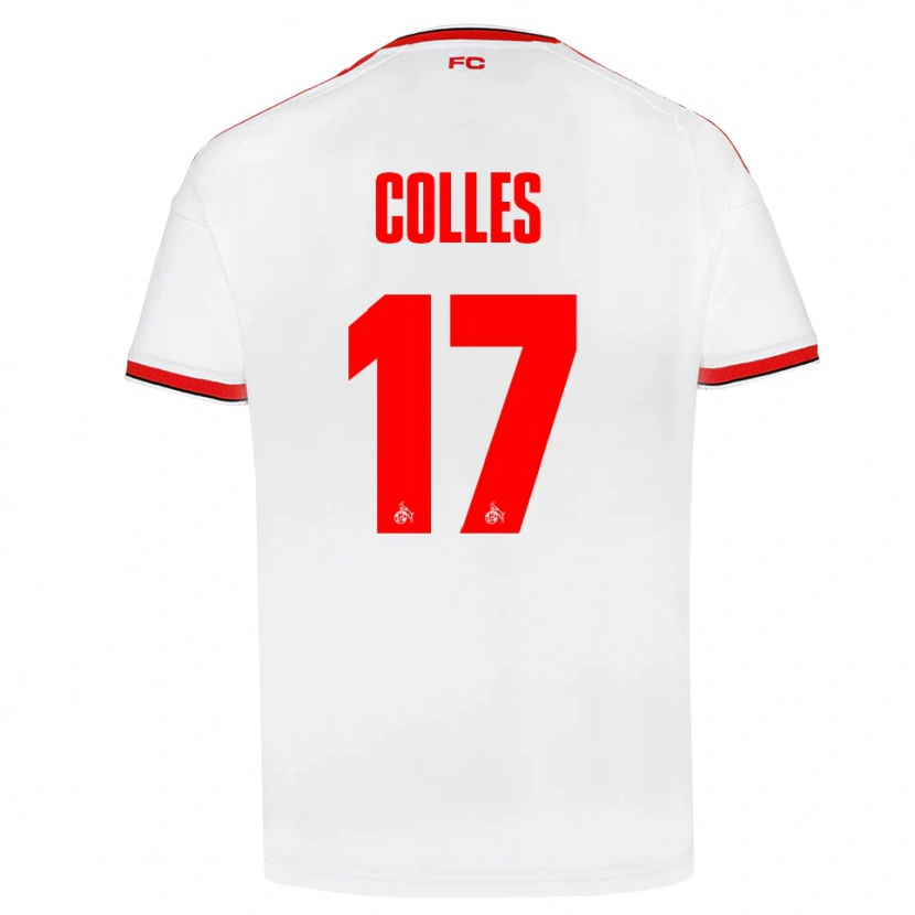 Danxen Kinder Jan Colles #17 Weiß Rot Schwarz Heimtrikot Trikot 2026/27 T-Shirt