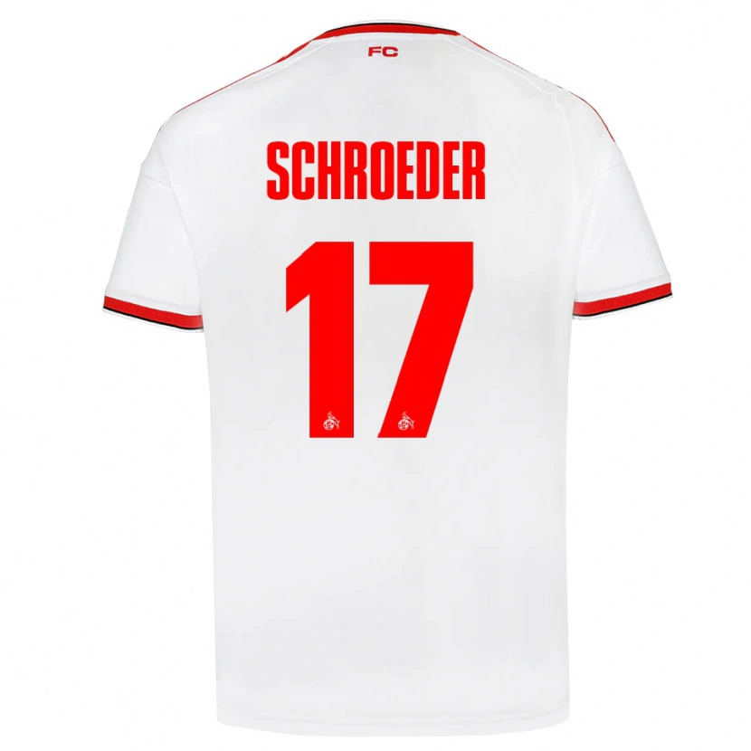 Danxen Kinder Alexander Schroeder #17 Weiß Rot Schwarz Heimtrikot Trikot 2026/27 T-Shirt