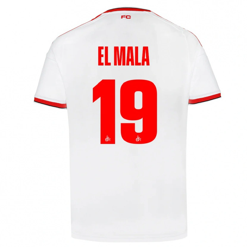 Danxen Kinder Malek El Mala #19 Weiß Rot Schwarz Heimtrikot Trikot 2026/27 T-Shirt