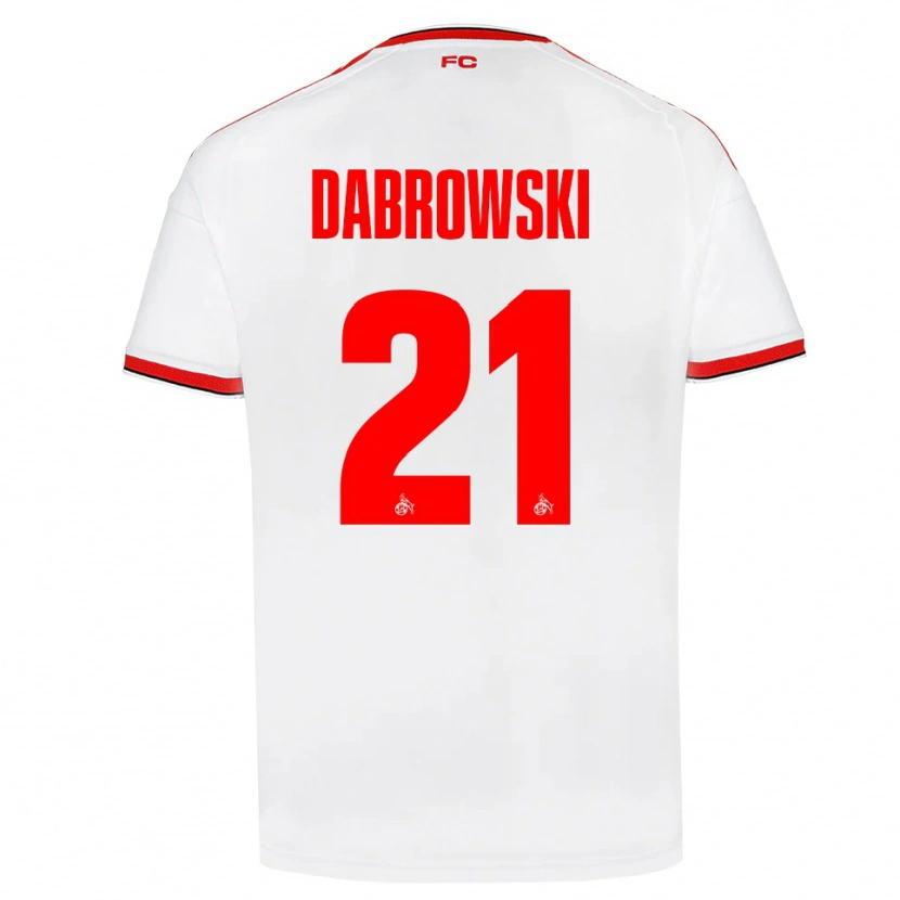 Danxen Kinder Luc Dabrowski #21 Weiß Rot Schwarz Heimtrikot Trikot 2026/27 T-Shirt