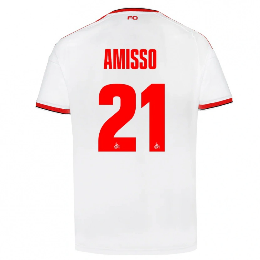 Danxen Kinder Gabriel Amisso #21 Weiß Rot Schwarz Heimtrikot Trikot 2026/27 T-Shirt