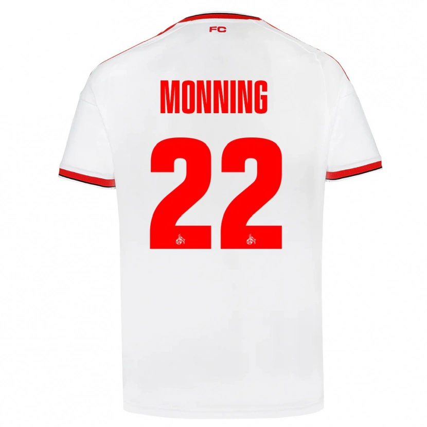 Danxen Kinder Marlon Monning #22 Weiß Rot Schwarz Heimtrikot Trikot 2026/27 T-Shirt