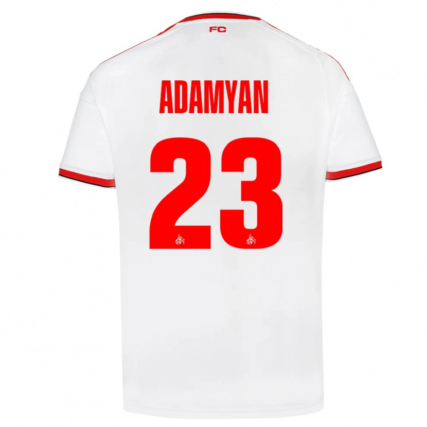 Danxen Kinder Sargis Adamyan #23 Weiß Rot Schwarz Heimtrikot Trikot 2026/27 T-Shirt