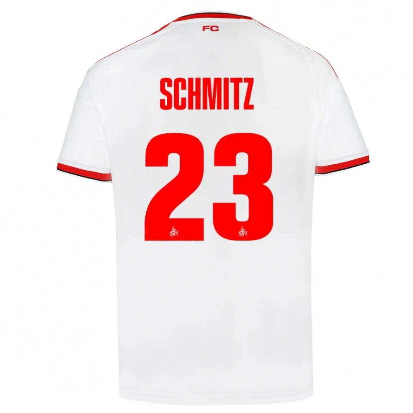 Danxen Kinder Timo Schmitz #23 Weiß Rot Schwarz Heimtrikot Trikot 2026/27 T-Shirt