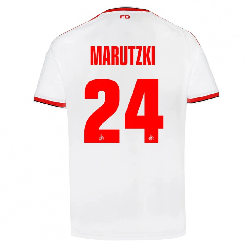 Danxen Kinder Mikolaj Marutzki #24 Weiß Rot Schwarz Heimtrikot Trikot 2026/27 T-Shirt