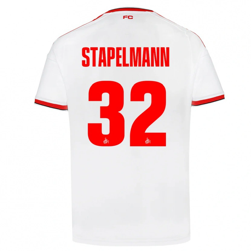 Danxen Kinder Luis Stapelmann #32 Weiß Rot Schwarz Heimtrikot Trikot 2026/27 T-Shirt