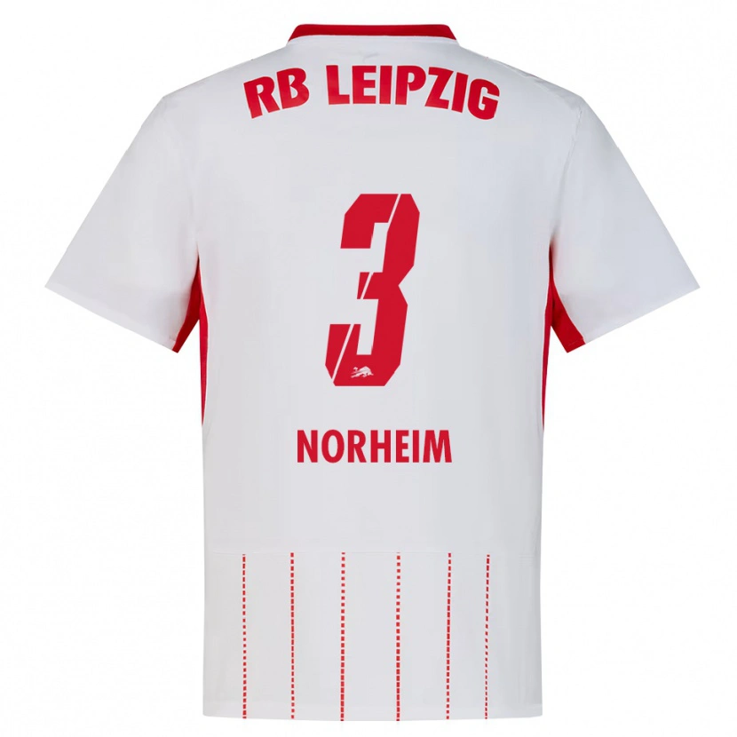 Danxen Kinder Andrea Norheim #3 Rot Weiß Gelb Heimtrikot Trikot 2026/27 T-Shirt