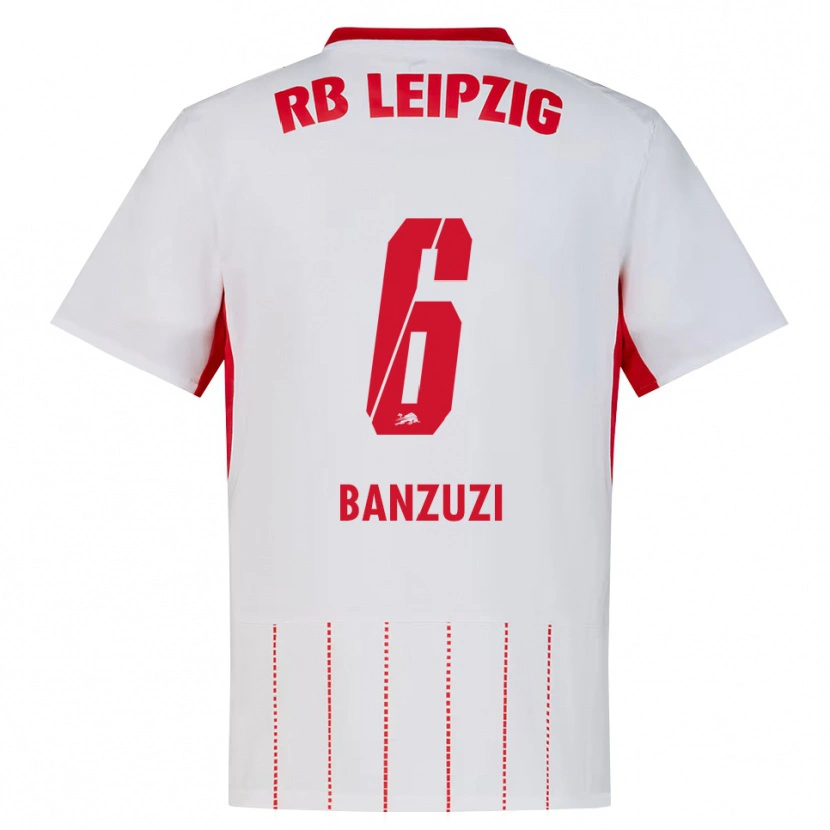 Danxen Kinder Ezechiel Banzuzi #6 Rot Weiß Gelb Heimtrikot Trikot 2026/27 T-Shirt