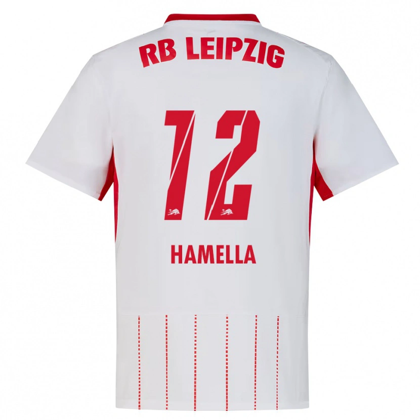 Danxen Kinder Karl Hamella #12 Rot Weiß Gelb Heimtrikot Trikot 2026/27 T-Shirt