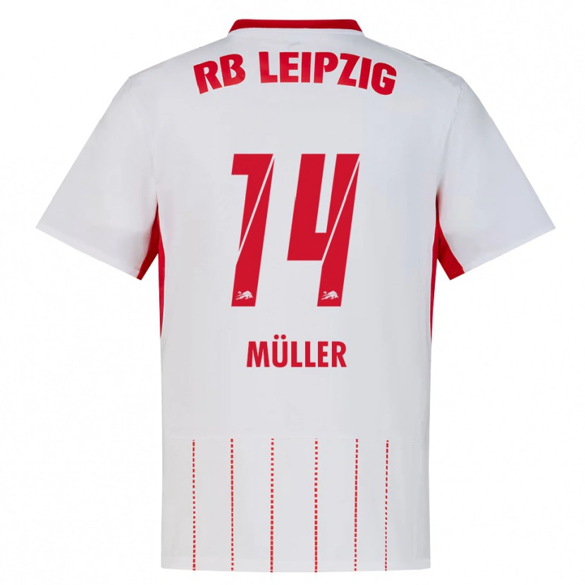 Danxen Kinder Hannes Müller #14 Rot Weiß Gelb Heimtrikot Trikot 2026/27 T-Shirt