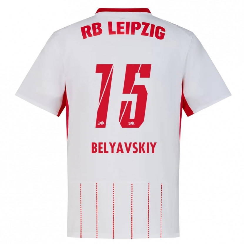 Danxen Kinder David Belyavskiy #15 Rot Weiß Gelb Heimtrikot Trikot 2026/27 T-Shirt