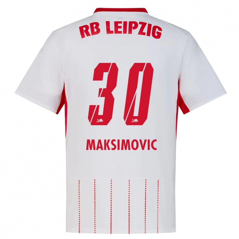 Danxen Kinder Andrija Maksimovic #30 Rot Weiß Gelb Heimtrikot Trikot 2026/27 T-Shirt