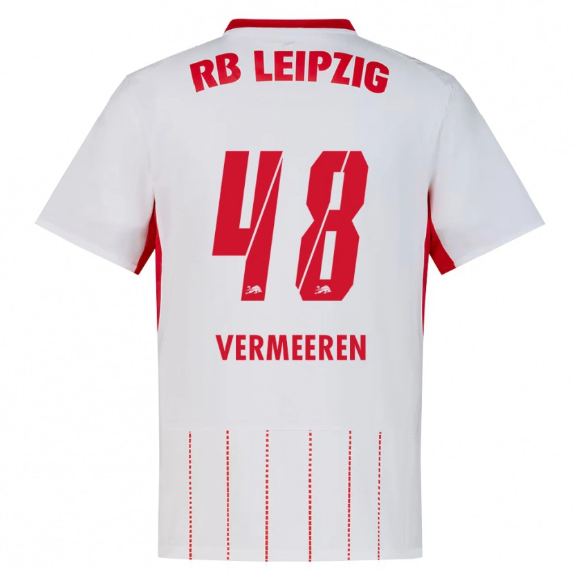 Danxen Kinder Arthur Vermeeren #48 Rot Weiß Gelb Heimtrikot Trikot 2026/27 T-Shirt